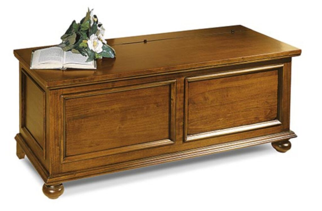 Cassapanca stile bassano in legno lunga 100 e 120 cm